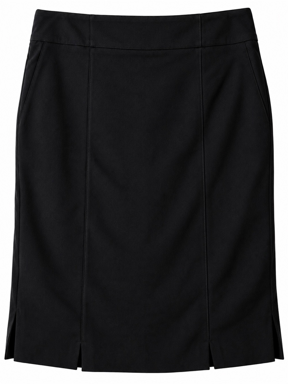 White House Black Market Skirt Women’s 10 Black Straight Pencil Side Zip Lined